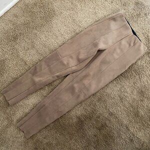 Zara Basic Collection Tan Faux Suede Pants